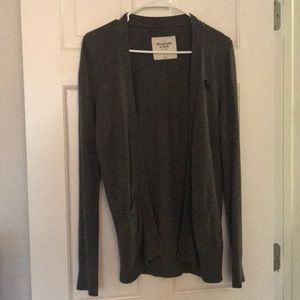 Gray Abercrombie & Fitch cardigan